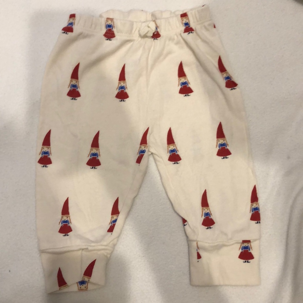 Two baby gap pants and onesie set (organic cotton)